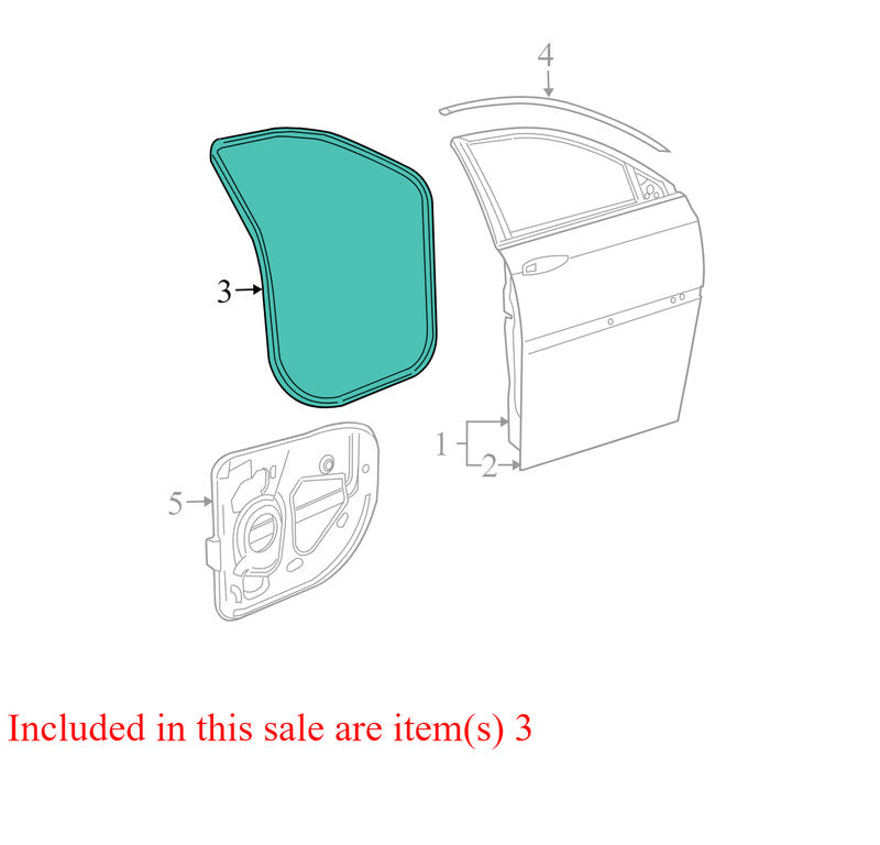 WT93XXXAC 2004-2008 Chrysler Pacifica Passenger FR Door Seal Used OEM WT93XXXAC