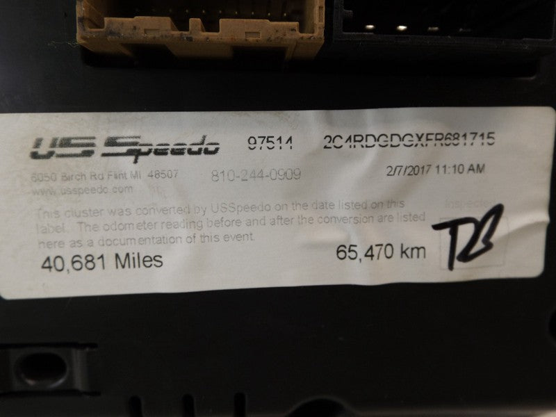 68241682AA 2015-2018 Dodge Grand Caravan Instrument Cluster Used 68241682AA OEM