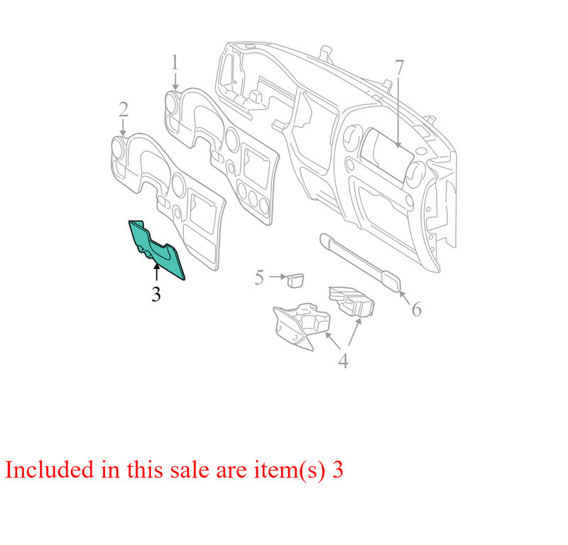 4L1Z7804459AAC 2003-2006 Ford Expedition Instrument Knee Bolster Used OEM 2L1X7804459AFW