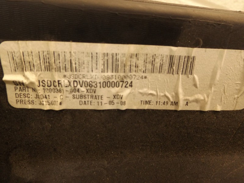 1GL481DVAA 2008-2010 Dodge Avenger Rear Left Door Interior Trim Panel Used 1GL481DVAA 