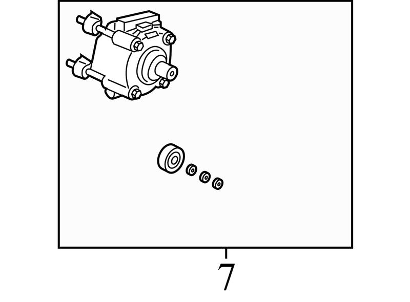 5W1Z19V703AA 2003-2006 Ford Expedition 5.4L A/C Compressor Used OEM 5W1Z19V703AA