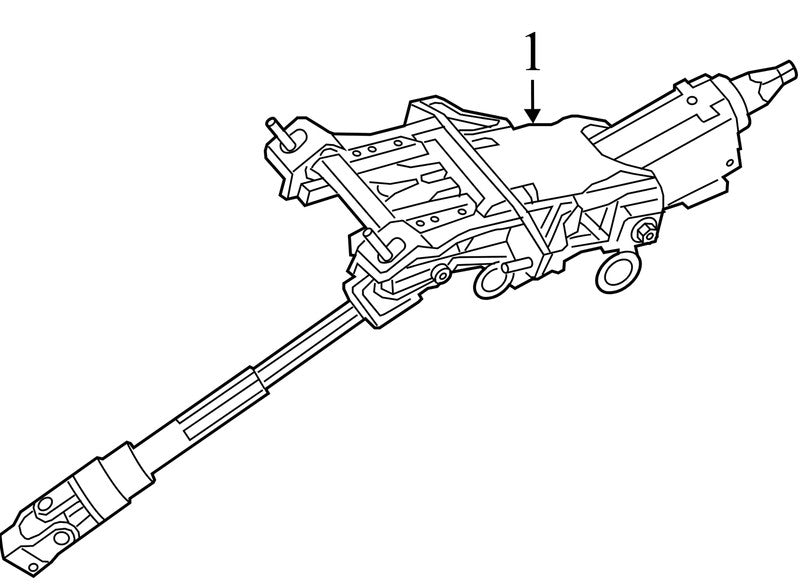 X1310090479 2012-2014 Ford Focus Steering Column Assembly Used BV6Z3C529Y OEM