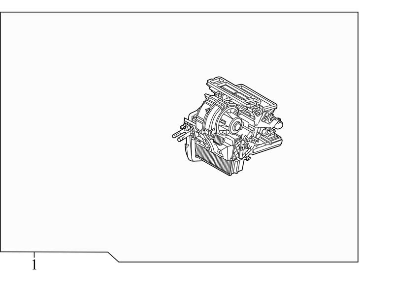 F1FZ19B555D 2012-2014 Ford Focus A/C Evap Core &amp; Case Assembly Used F1FZ19B555D OEM