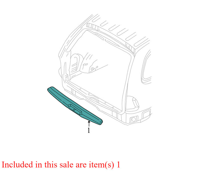 RS34BD1AB 2001-2007 Chrysler Town &amp; Country Rear Liftgate Door Sill Trim Used OEM