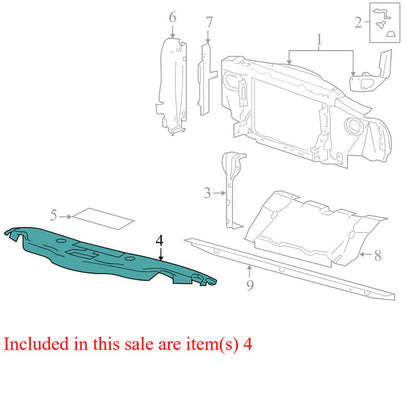 7L3Z19E525A 2004-2008 Ford F-150 FU Radiator Support Air Deflector Used 4L3419E525BA OEM