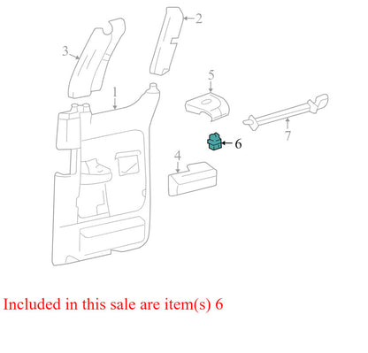 5L1Z14529BA 2004-2008 Ford F-150 Passenger Rear Right Window Switch Used OEM 5L1Z14529BA