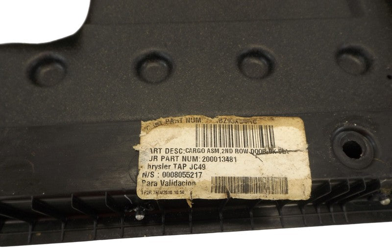 1BZ93XDVAC 2009-2010 Dodge Journey Passenger Rear RR 2nd Row Storage Bin Cover Used OEM