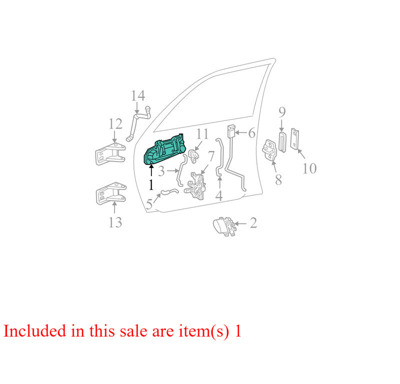55364034AB 1997-2000 Dodge Dakota Passenger FR Exterior Door Handle Used OEM 55075940