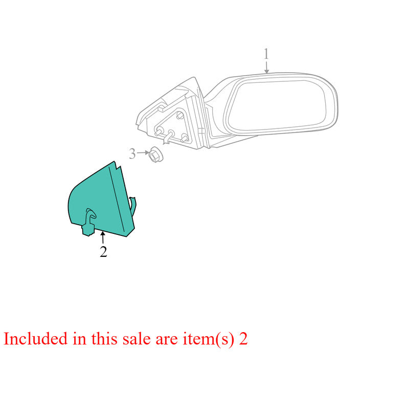 5054108AB 2004-2008 Chrysler Pacifica Passenger FR Door Mirror Used OEM 68029286AA