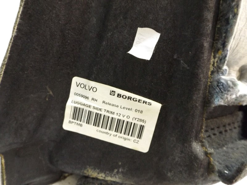 39800506 2010-2016 Volvo XC70 Passenger RH Interior Quarter Trim Panel Used OEM 39800509
