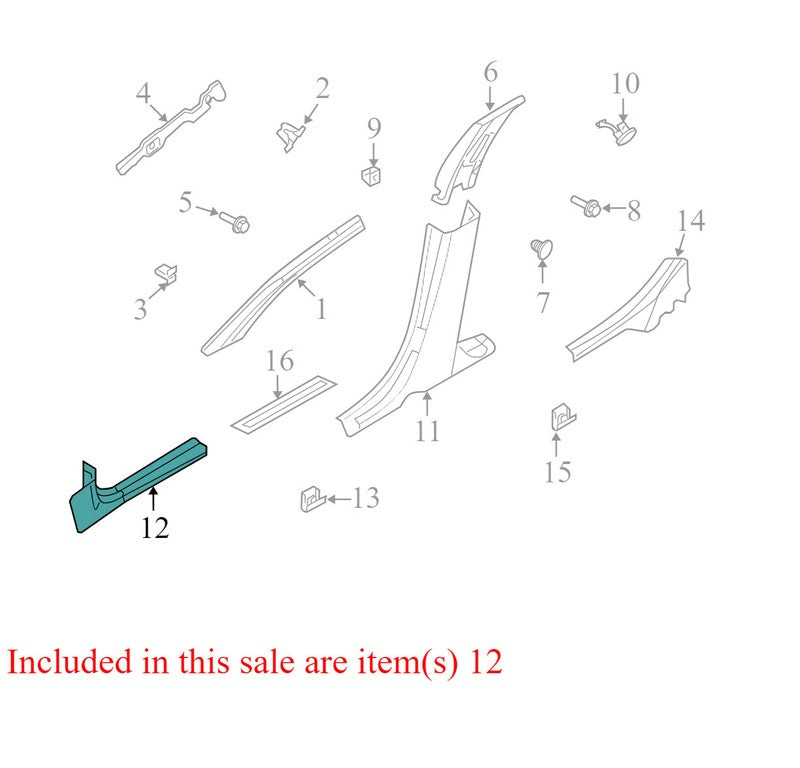 9E535413200BA 2010-2012 Lincoln MKZ Front Right Door Sill Plate Used OEM 9E535413200BA