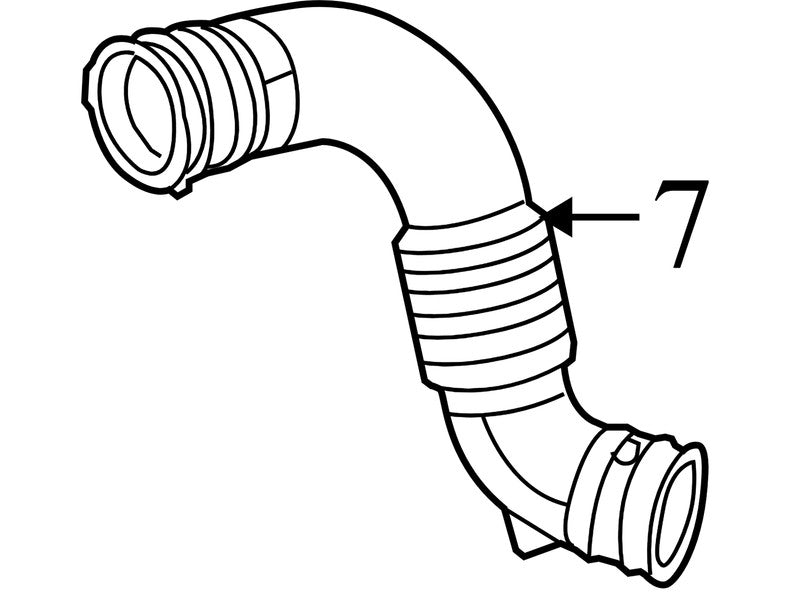 04891621AC 2007-2009 Dodge Caliber Engine Air Intake Hose 2.0L Used 04891621AC OEM