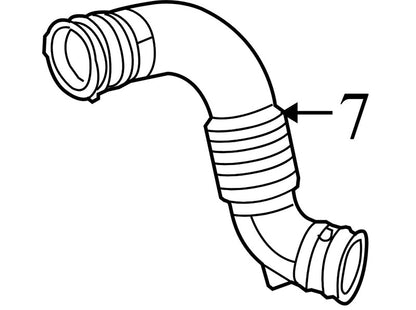 04891621AC 2007-2009 Dodge Caliber Engine Air Intake Hose 2.0L Used 04891621AC OEM