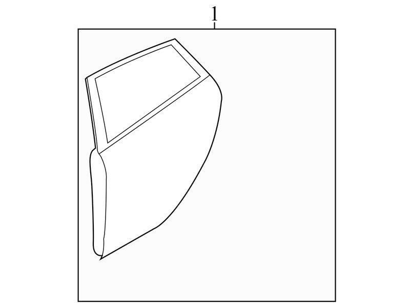 G2BZ5424630A 2011-2019 Ford Fiesta Driver Rear RL Exterior Door Assembly Used OEM G2BZ5424630