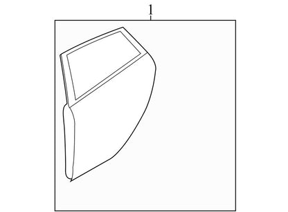 G2BZ5424630A 2011-2019 Ford Fiesta Driver Rear RL Exterior Door Assembly Used OEM G2BZ5424630
