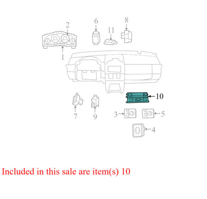 55111804AJ 2008-2010 Chrysler Town &amp; Country Climate Control Panel Used OEM 55111804AJ