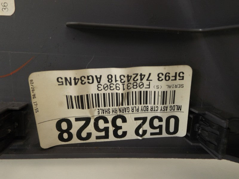 5F9Z7424346AAA 2005-2007 Ford Freestyle Passenger RH Lower B Pillar Trim Used OEM 5F937424318