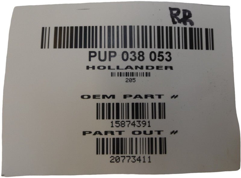 20773411 2006-2011 Chevrolet Impala Passenger Right Rear Interior Door Panel Used OEM