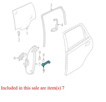 96583188 2004-2011 Chevrolet Aveo Passenger RL Window Crank Handle Used 96583188 OEM