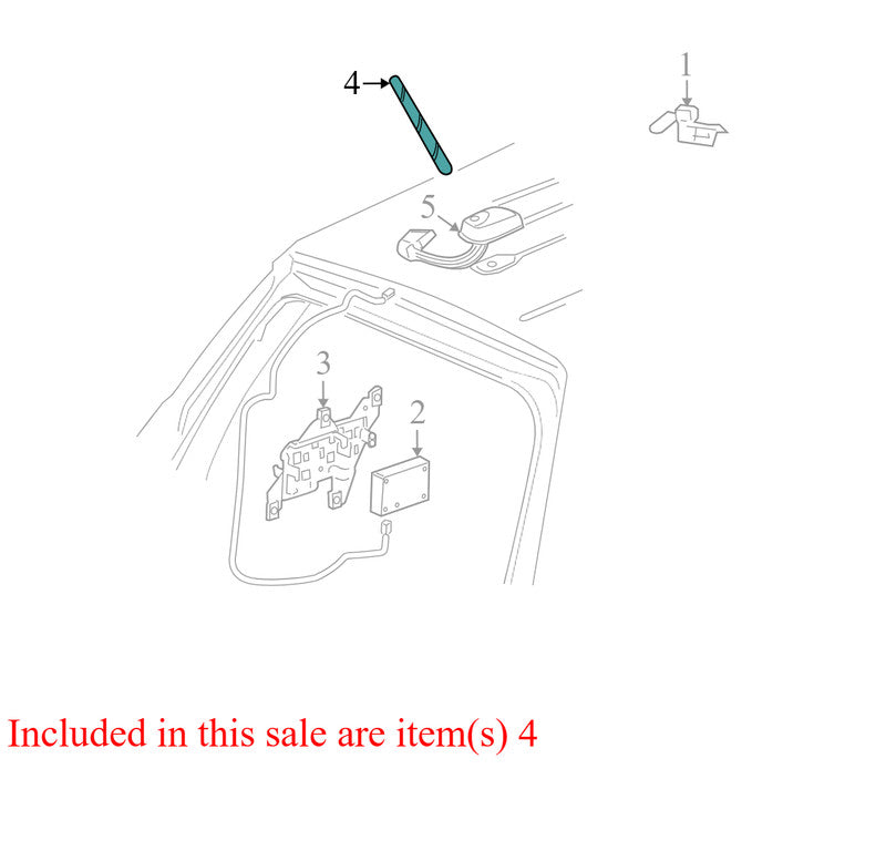 645GM4A10  2008-2011 Buick Enclave Mobile Phone Antenna Used 645GM4A10 OEM