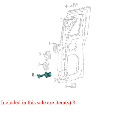 F87Z1327204AA 1998-2005 Ford Ranger Driver Rear RL Door Check Used OEM F87Z1327204AA