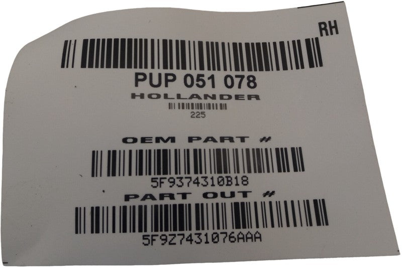 5F9Z7431076AAA 2005-2007 Ford Freestyle Passenger RH Side Belt Insert Trim Used OEM 5F9374310B1