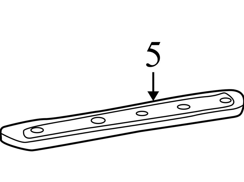 7W1J5413200AAW 2003-2011 Lincoln Town Car Passenger FR Door Sill Plate Used 3W1Z5413208AAB OEM