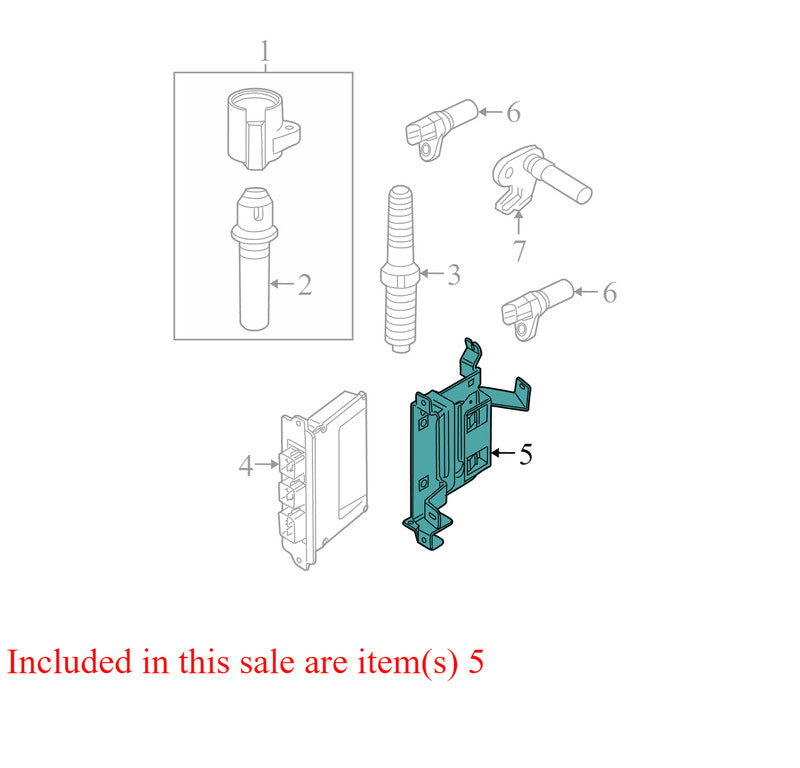 6L2Z12A659AB 2006-2010 Mercury Mountaineer Engine Control Module Bracket Used OEM