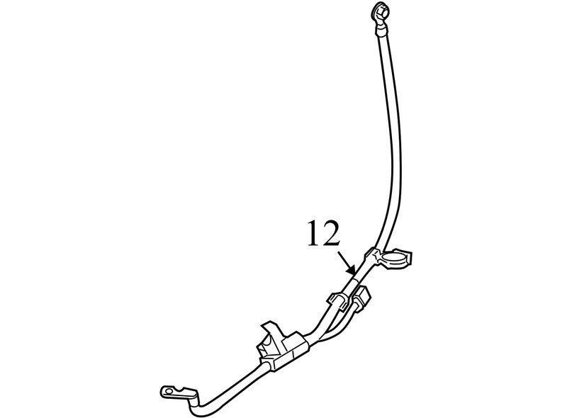 BV6T14A280 2012-2014 Ford Focus Battery Cable Used G1FZ14300D OEM