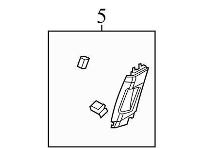 95910149  2012-2018 Chevrolet Sonic Right Upper Door B Pillar Trim 95911406