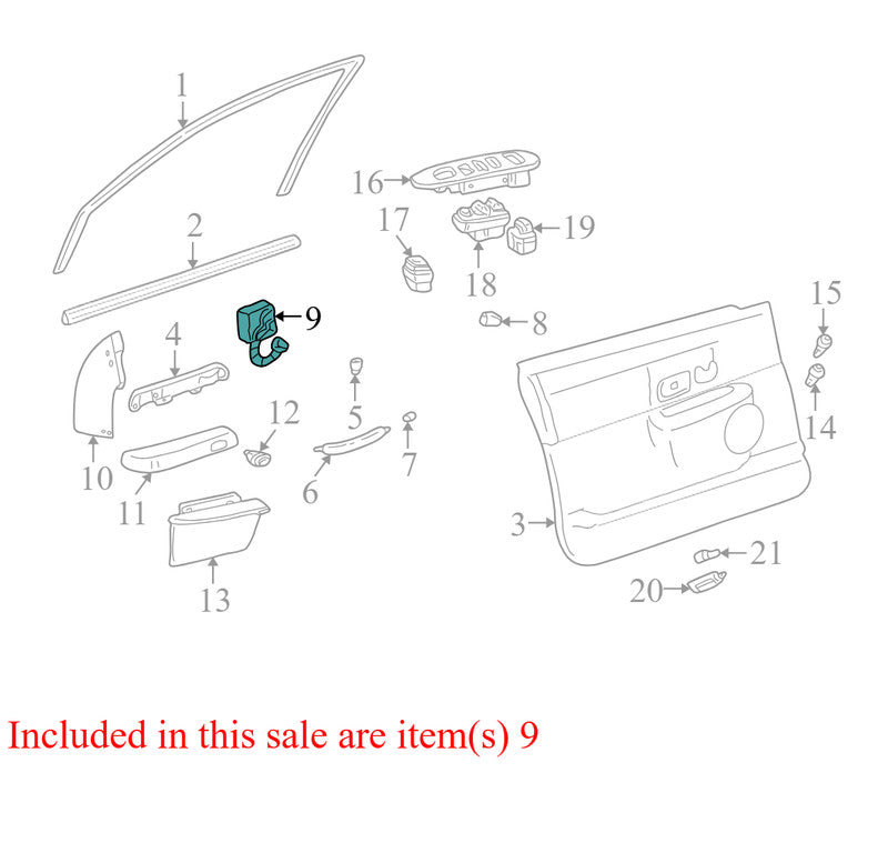 3W1T14A701AFW 2004-2010 Lincoln Town Car Passenger FR Power Seat Switch Used 3W1T14A701AFW OEM