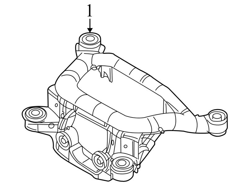 33316753629 2002-2006 BMW 325xi Rear Suspension Subframe Crossmember 33316753629 