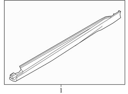 BM51A10155AL 2012-2014 Ford Focus Driver FL Rocker Panel Guard Used CP9Z5810176B OEM