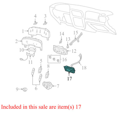 1L2F19D840AA 2002-2005 Ford Explorer Climate Control Panel Used 4L2Z19980AC OEM