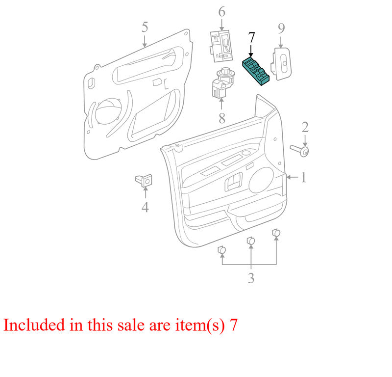 04602736AA 2006-2010 Jeep Grand Cherokee FL Door Window Switch Used 04602736AA OEM