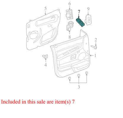 04602736AA 2006-2010 Jeep Grand Cherokee FL Door Window Switch Used 04602736AA OEM