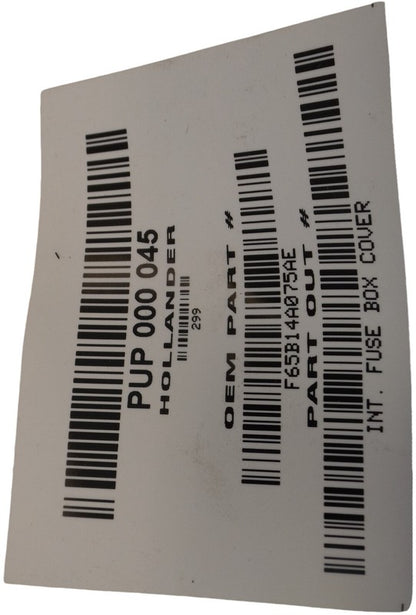 F65B14A075AE 1999-2003 Ford F-150 Interior Fuse Box Cover Used OEM F65B14A075AE