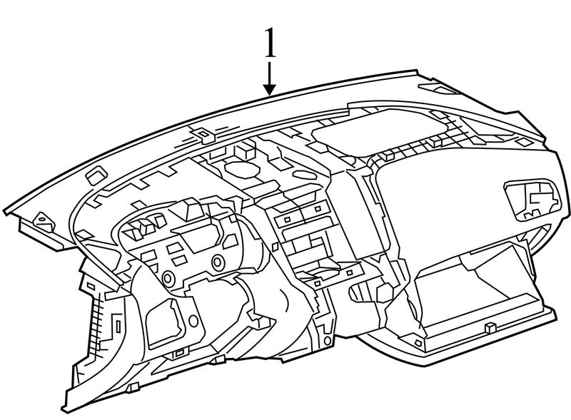 23369296 2010-2017 Chevrolet Equinox Dashboard Panel Assembly Used OEM 20917470