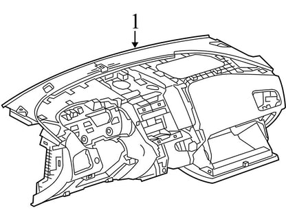 23369296 2010-2017 Chevrolet Equinox Dashboard Panel Assembly Used OEM 20917470