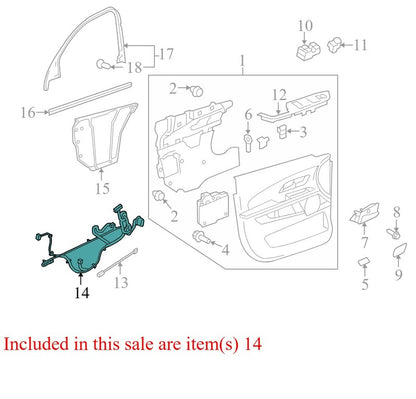 22790775 2010-2011 GMC Terrain Driver FL Door Wiring Harness Used 22790775 OEM