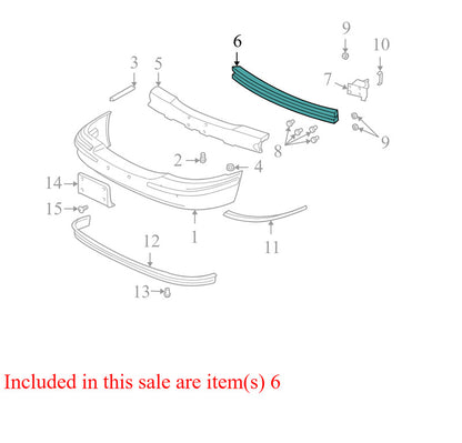 25623859 1997-2005 Buick Park Avenue Front Bumper Impact Bar Used 25623859 OEM