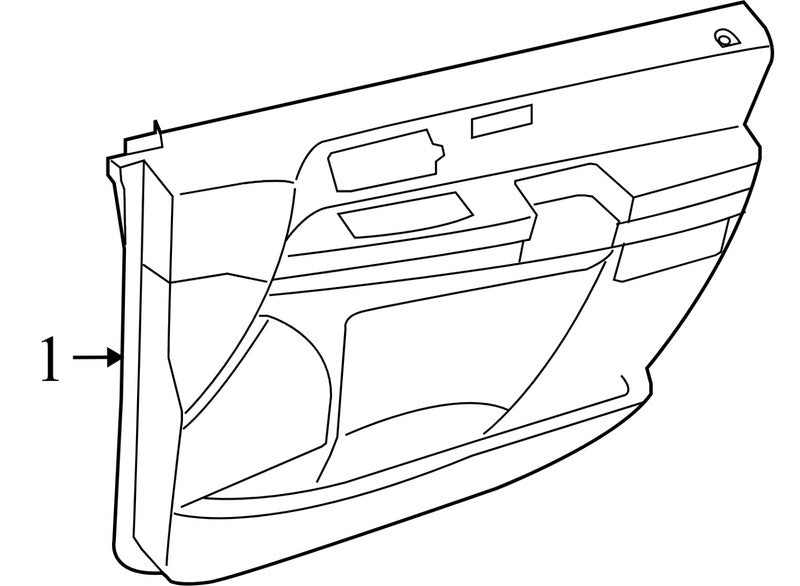 1JD761DSAA 2013 Chrysler Town &amp; Country FR Door Interior Panel Used 1JD761DSAA OEM