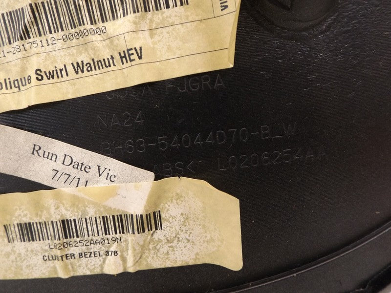 PH6354044K67ECSMJ8 2010-2012 Lincoln MKZ Instrument Cluster Bezel Used OEM AH6Z54044D70AB