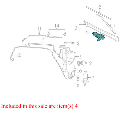 02102009095720 2009-2012 Dodge Ram Front Windshield Wiper Motor Used 68050422AD OEM
