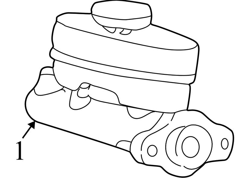 E7TZ2140C 1997-2008 Ford E-250 Brake Master Cylinder W/ Reservoir Used OEM E7TZ2140C