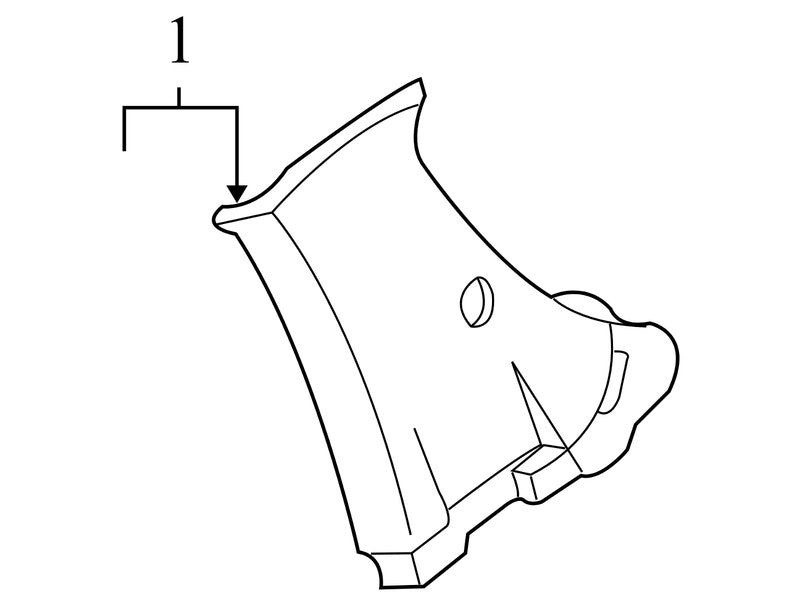 84131S9AN81ZB 2002-2006 Honda CR-V Passenger RH Upper C Pillar Trim Used OEM 84131-S9A-0030/90