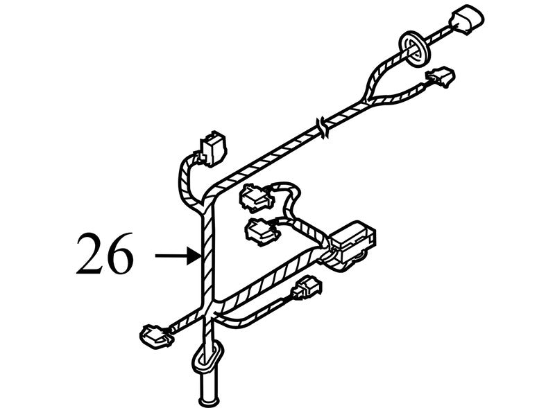 1C1121J 2000-2001 Volkswagen Beetle Passenger FR Door Wiring Harness Used 1C1121J OEM