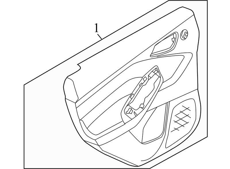 BM51A27406A 2012-2014 Ford Focus RR Door Interior Trim Panel Used CP9Z5827406DA OEM