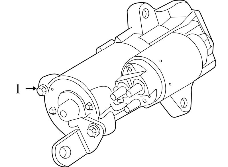 BB5Z11002A 2008-2012 Ford Escape 2.5L Starter Motor Used OEM BB5T11000AA