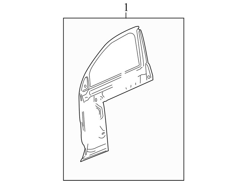 23376625 2010-2017 Chevrolet Equinox Passenger FR Exterior Door Assembly Used OEM